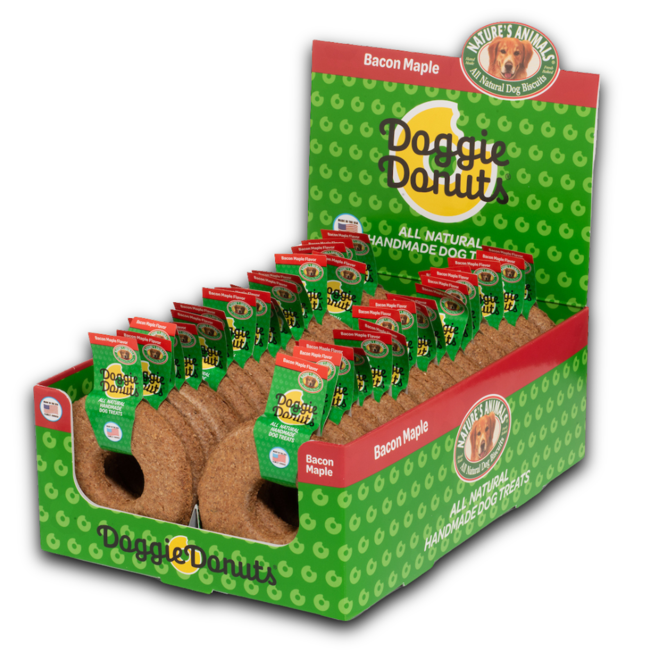 NEW!! Nature's Animals Doggie Donuts - 3" Delight for Your Dog (36 Count)