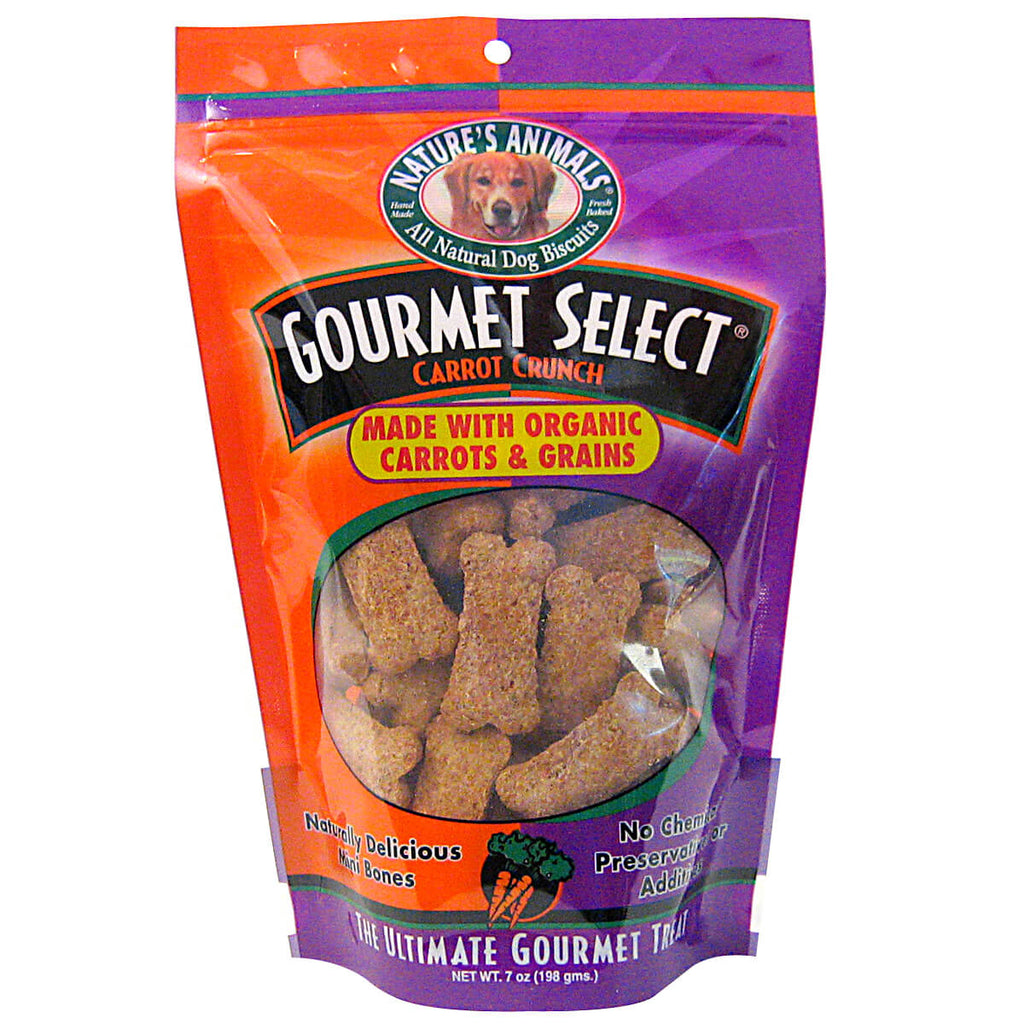 Natures Animals Gourmet Select Organic Mini Bones - All Natural, Bakery Fresh, USA Made Dog Treats